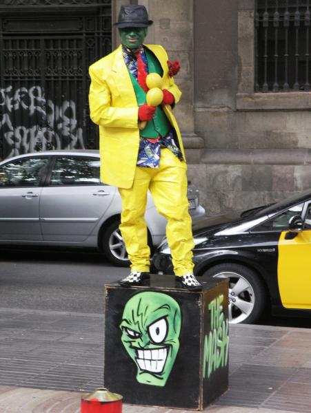 Ramblas - lebende Statuen